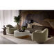 Romer Brushed Gold / Nubuck Cocoa Leather Sofa